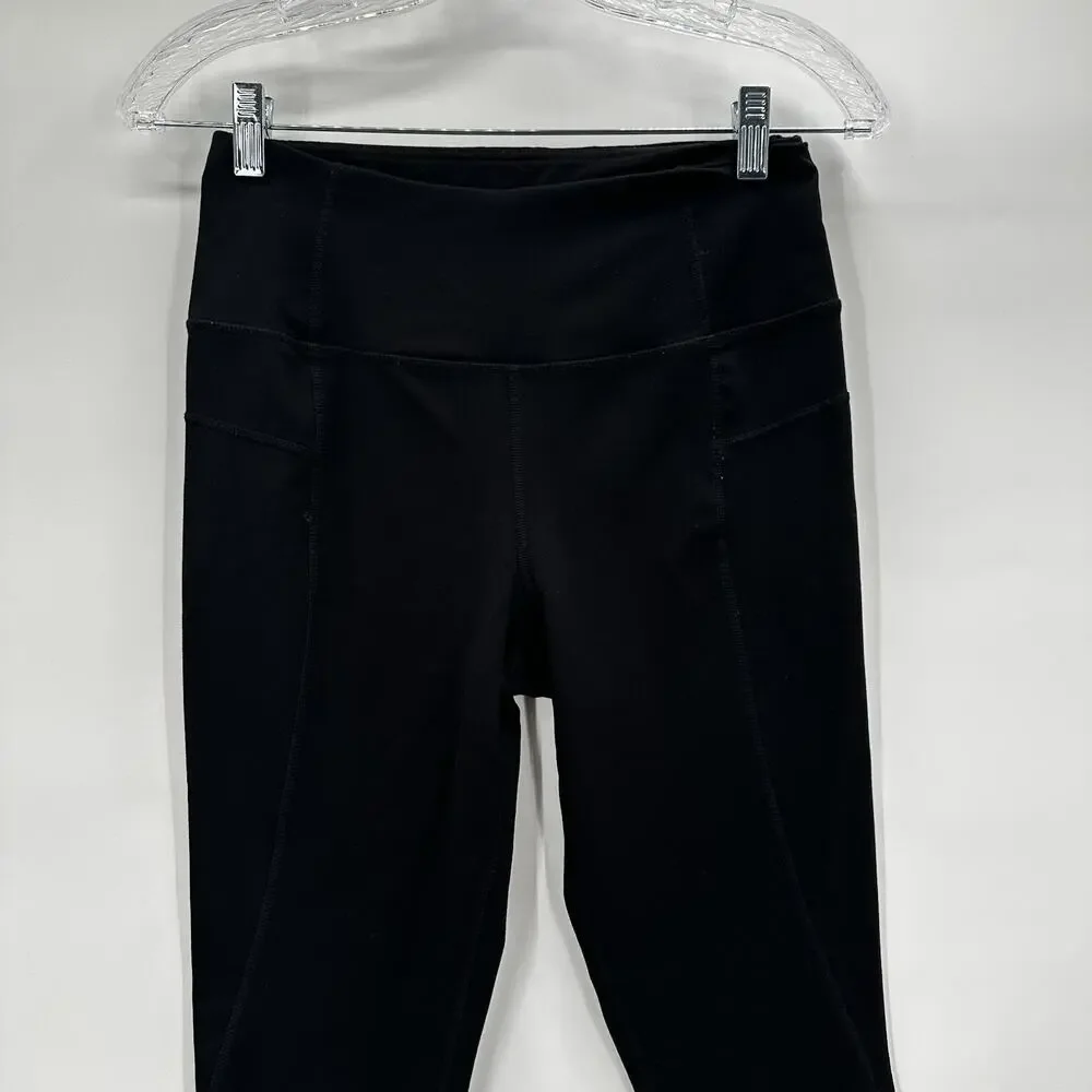 Betsey‎ Johnson Legging Womens Small Black Knit Active Gym Training